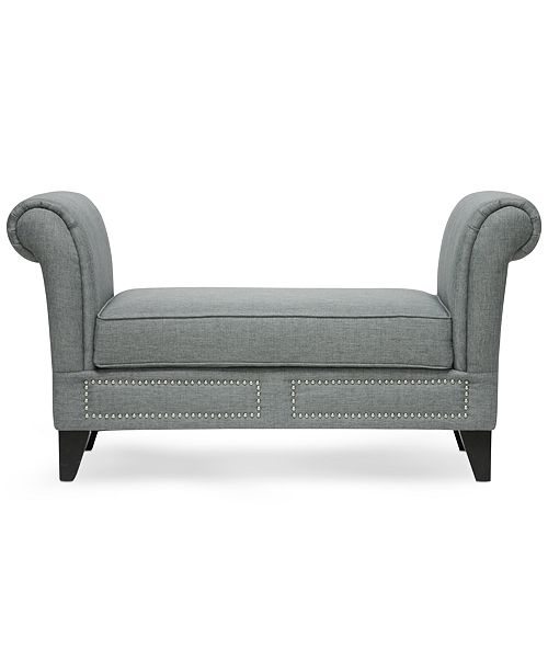 Furniture Alissa Scroll Arm Bench Reviews Furniture Macy S