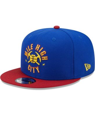 Men's Blue/Red Denver Nuggets Jersey Hook Statement Edition 9FIFTY Snapback Hat
