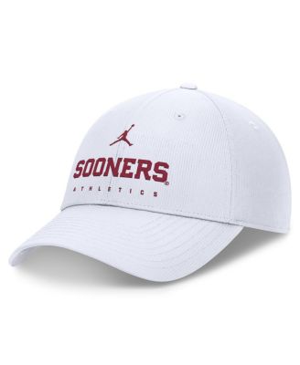 Jordan - Men's White Oklahoma Sooners 2024/25 On-Field Club Performance Adjustable Hat