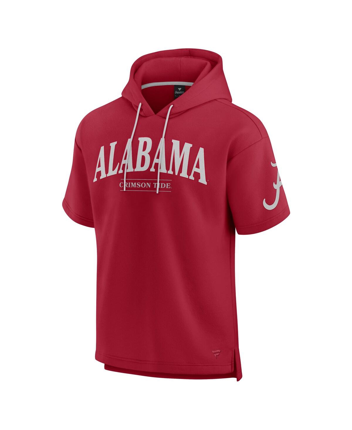 Fanatics Men's Crimson Alabama Crimson Tide Ready Short Sleeve Pullover Hoodie In Crimson