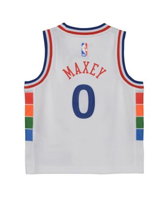Toddler Tyrese Maxey White Philadelphia 76ers 2024/25 Swingman Player Jersey - City Edition