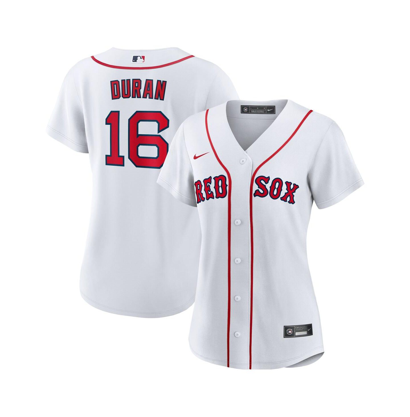 Женский топ Nike Jarren Duran White Boston Red Sox Replica Player Jersey — фото 1