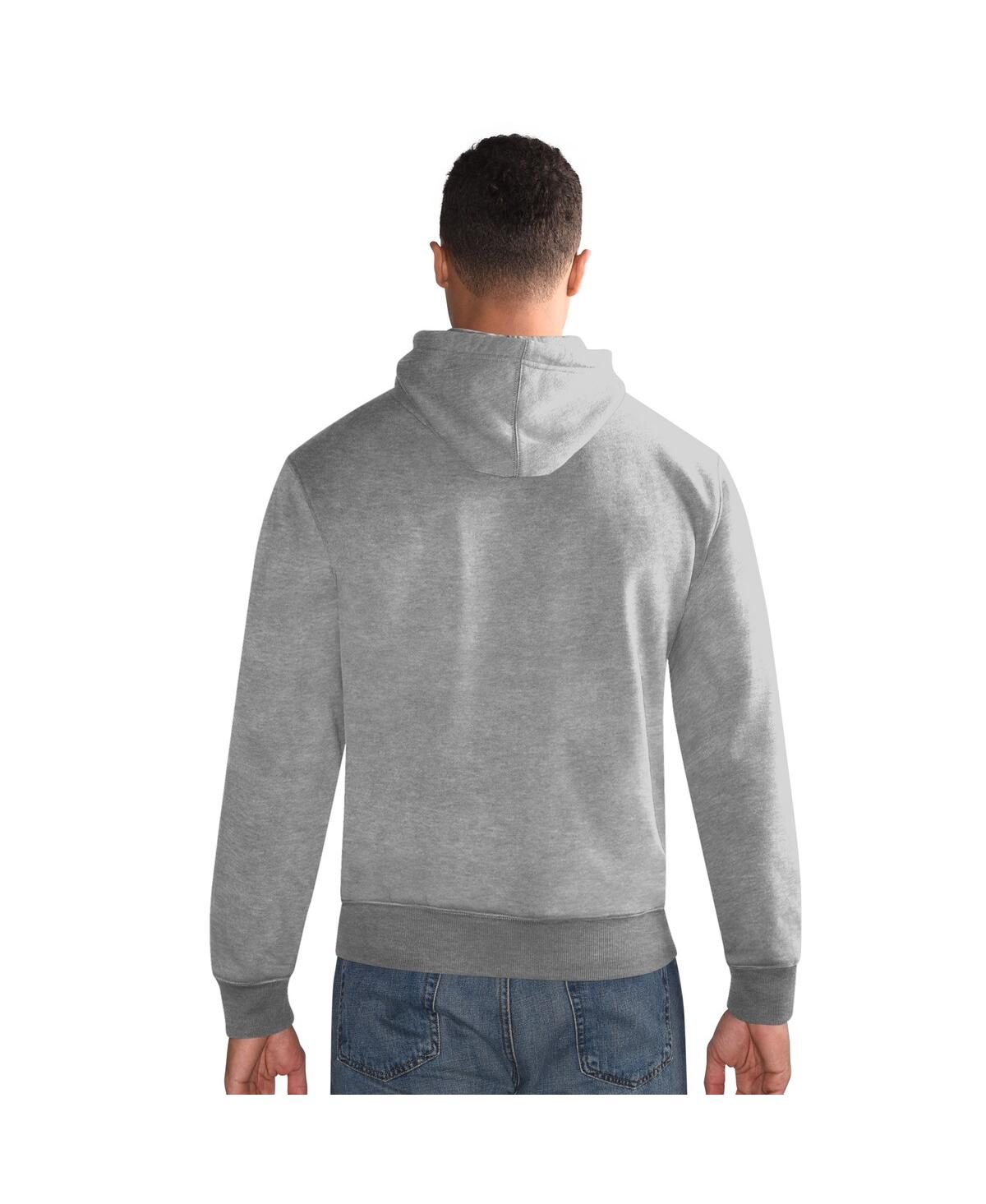 Starter Heather Gray Buffalo Bills Pullover Hoodie In Heather Gray