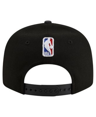 Men's Black Golden State Warriors Jersey Hook Statement Edition 9FIFTY Snapback Hat