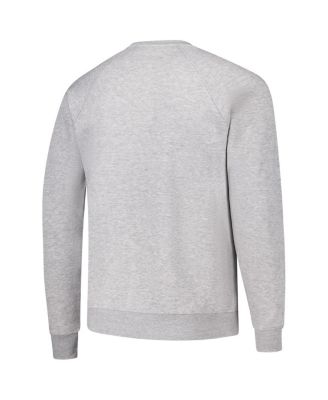 Men's Heather Gray Michigan Wolverines Tall Arch Essential 2.0 Pullover Sweatshirt