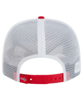 Men's Red/White Washington Capitals Core Trucker 9SEVENTY Stretch-Snap Hat