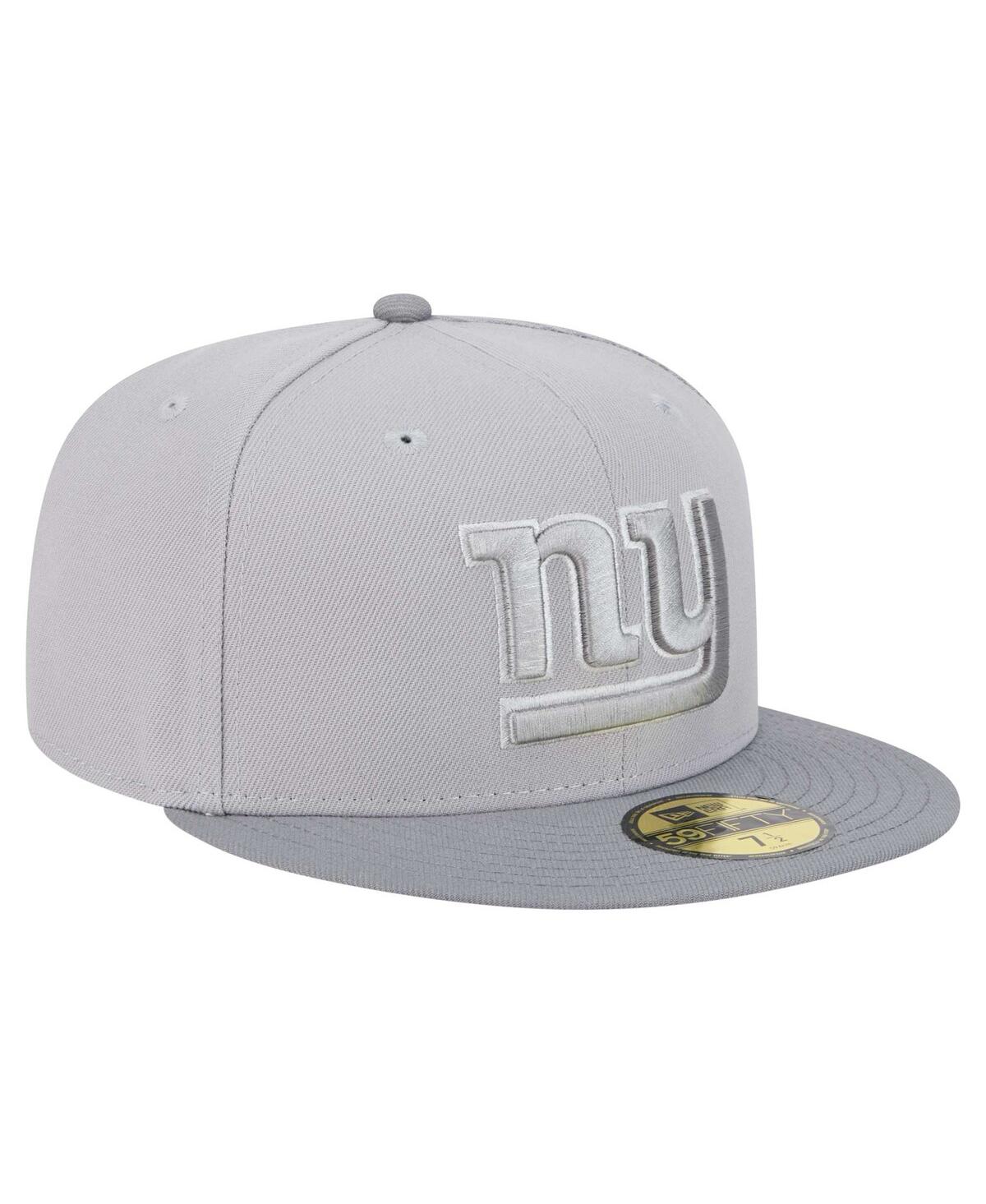 New Era Men's Gray/Graphite York Giants Iron Cloud 59FIFTY Fitted Hat