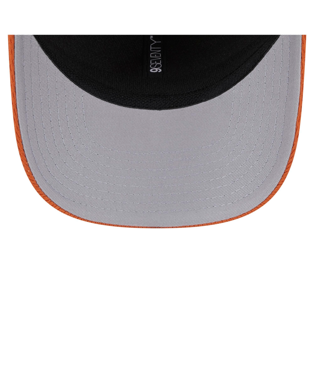 NEW ERA MEN'S BURNT ORANGE TEXAS LONGHORNS PATCHED 9SEVENTY STRETCH-SNAP ADJUSTABLE HAT 