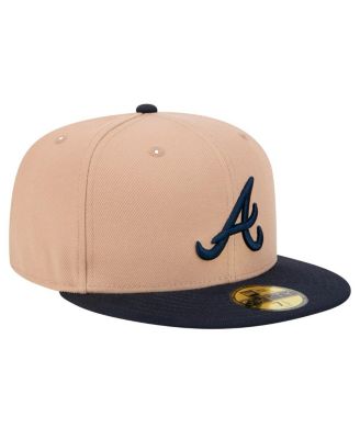 Men's Khaki Atlanta Braves 59FIFTY Fitted Hat