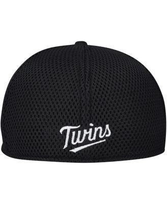 Men's Minnesota Twins Evergreen Black White Neo 39THIRTY Flex Hat