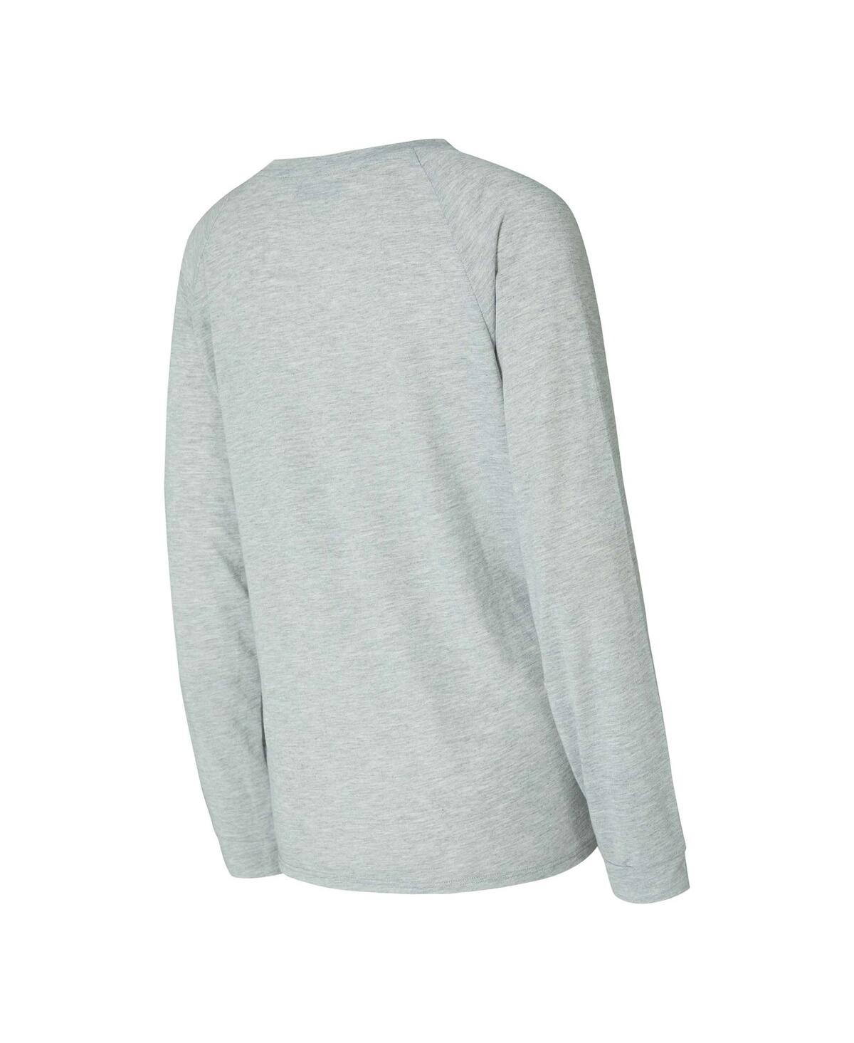Shop Concepts Sport Women's Royal/gray Buffalo Bills Petition Raglan Long Sleeve T-shirt And Shorts Set In Royal,gray