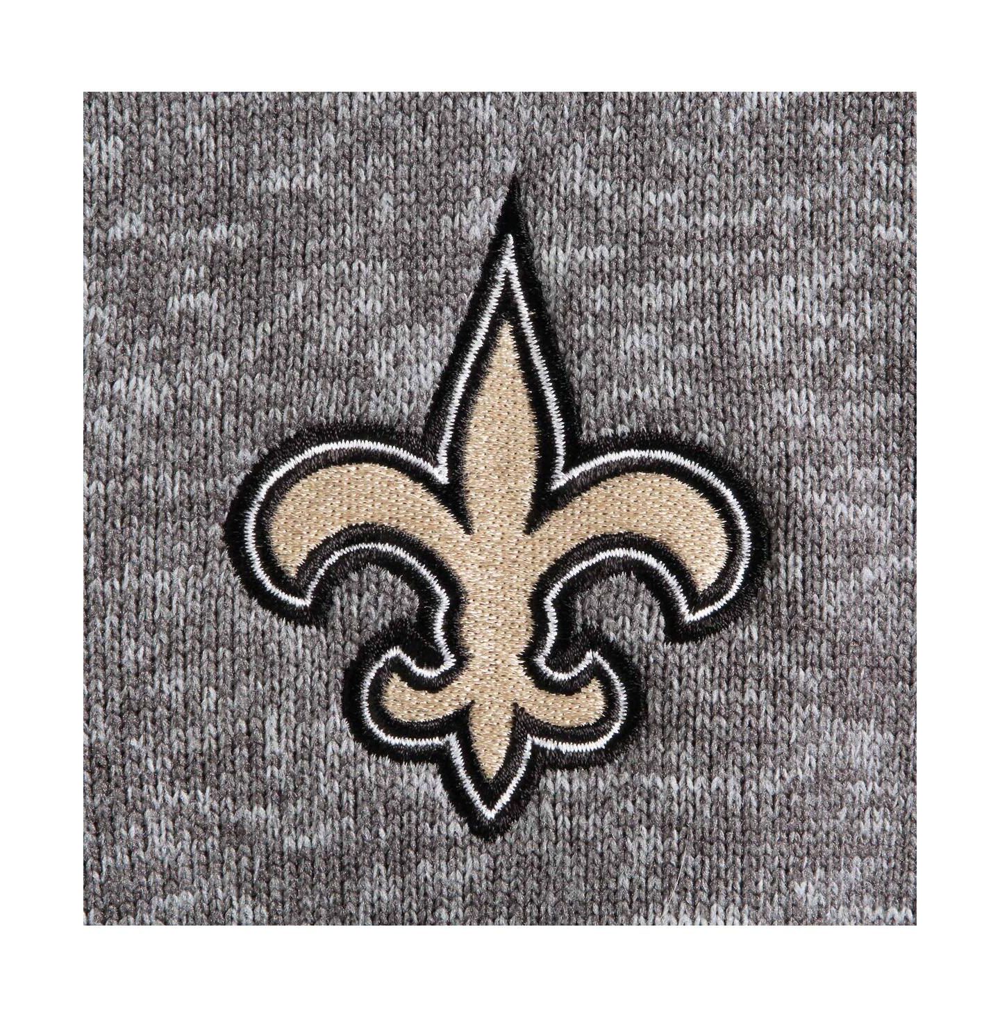 Мужская куртка Antigua Charcoal New Orleans Saints Fortune Quarter-Zip Pullover — фото 3