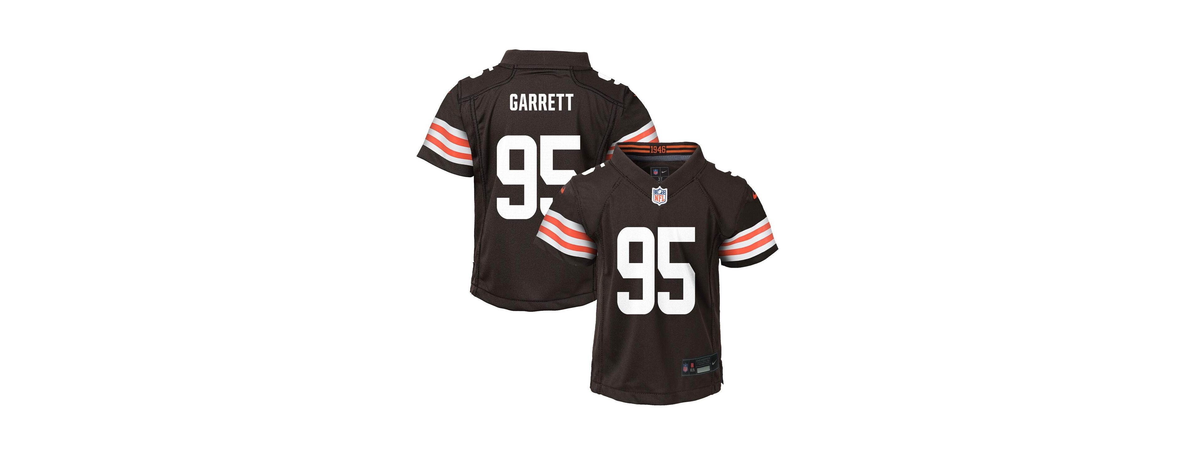 Nike Preschool Myles Garrett Brown Cleveland Browns Player Game Jersey