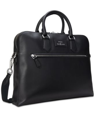 Men's Smooth Leather Commuter Bag