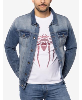 Men's Graphic Rhinestone Denim Jackets