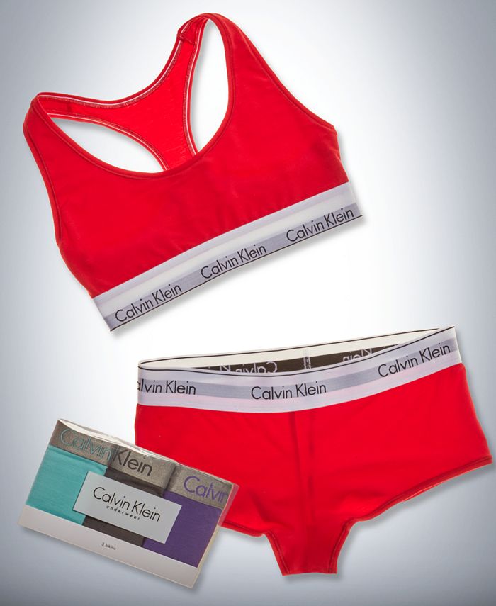 Calvin Klein Bralette, Boyshort and Radiant Bikini 3-Pack Gift Set &  Reviews - Bras, Underwear & Lingerie - Women - Macy's