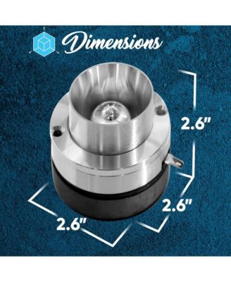 Titanium Dome Tweeter, 1.0'' Voice Coil, 100W Max, 4-Ohm, Aluminum Housing