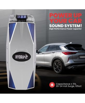 0.3 Farad Digital Power Capacitor, Blue Digital Display, 12-24V