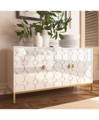 Freestanding Storage Cabinet 3-Door Accent Cabinet