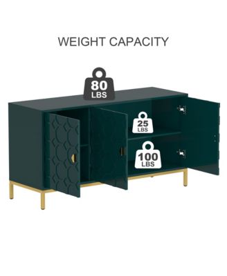 Freestanding Storage Cabinet 3-Door Accent Cabinet