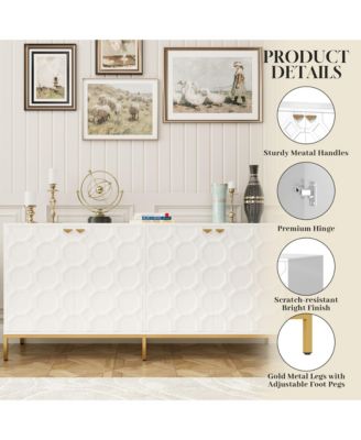 4 Door Locker Accent Cabinet