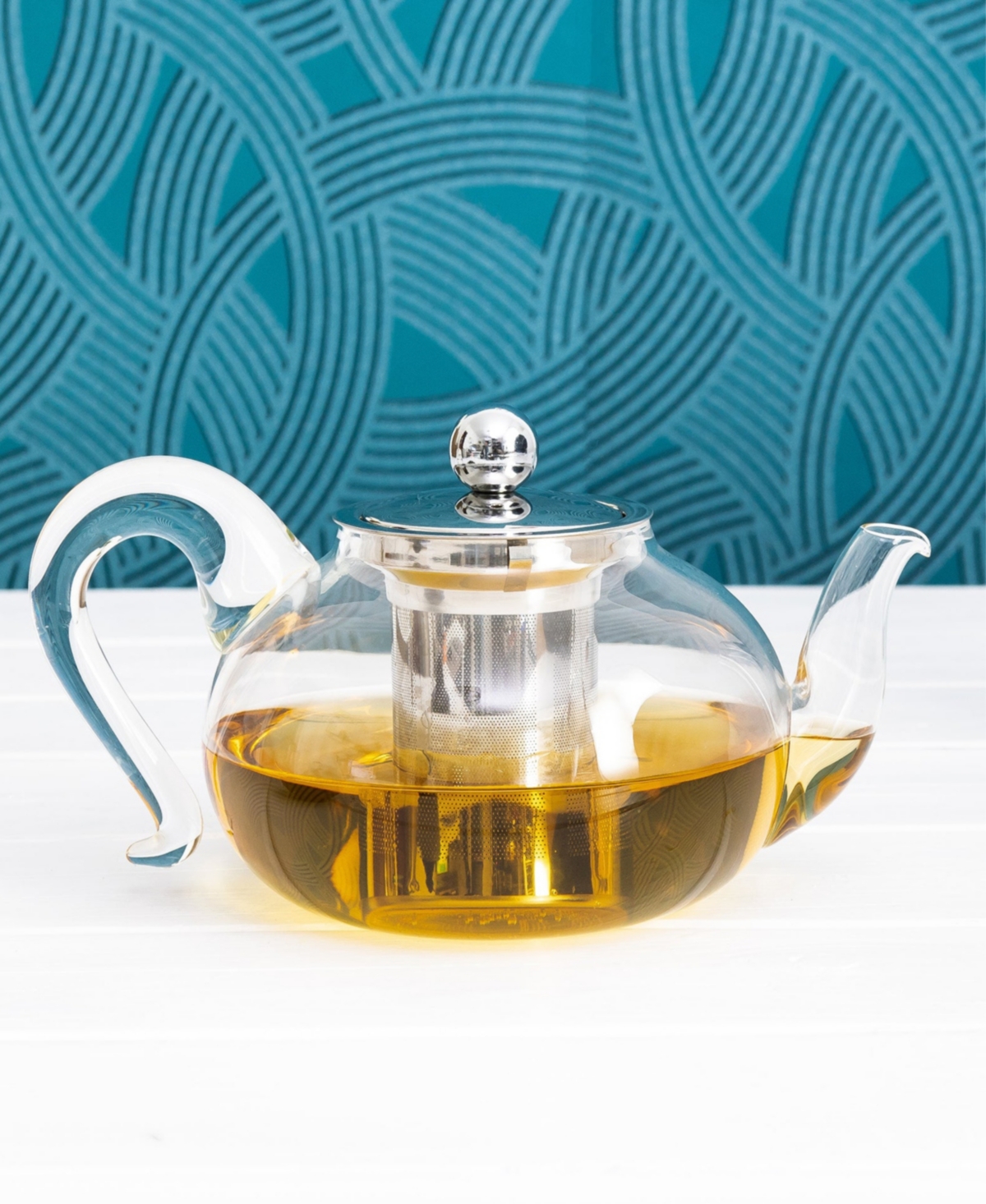Cristel 41 Oz. Sakura Teapot In Glass