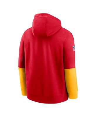 Men's Red Kansas City Chiefs 2024 Sideline Club Pullover Hoodie