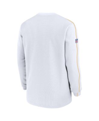 Men's White Kansas City Chiefs 2024 Sideline Coaches Long Sleeve Top