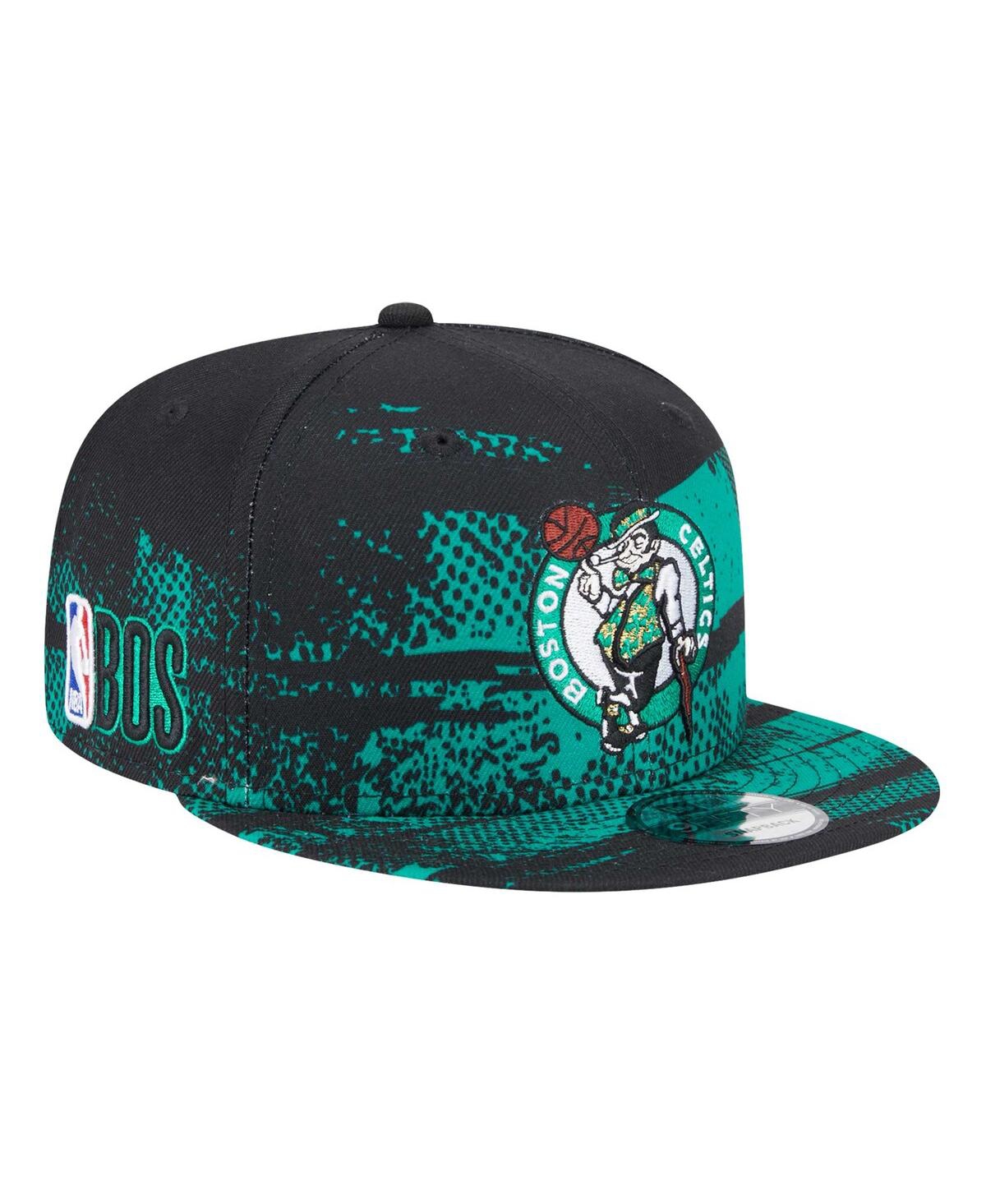 NEW ERA MEN'S BLACK BOSTON CELTICS TIP-OFF 9FIFTY SNAPBACK HAT 