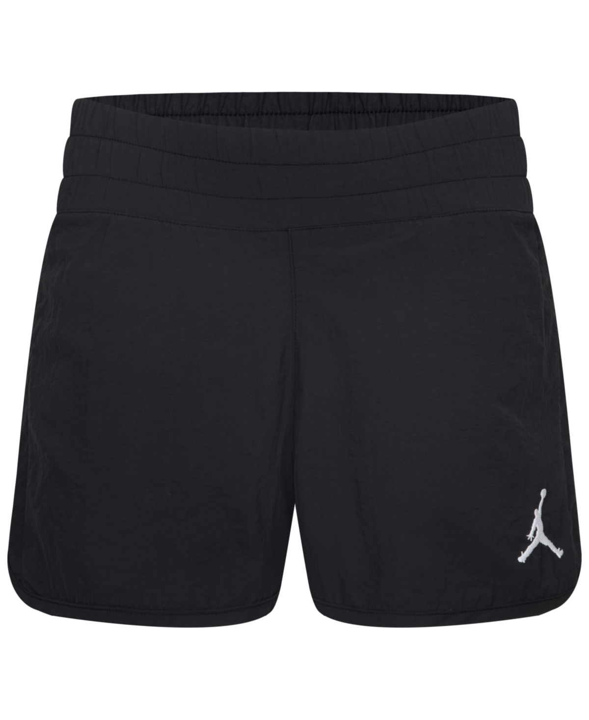 Shop Jordan Big Girls Lemonade Stand Drawcord Shorts In Black