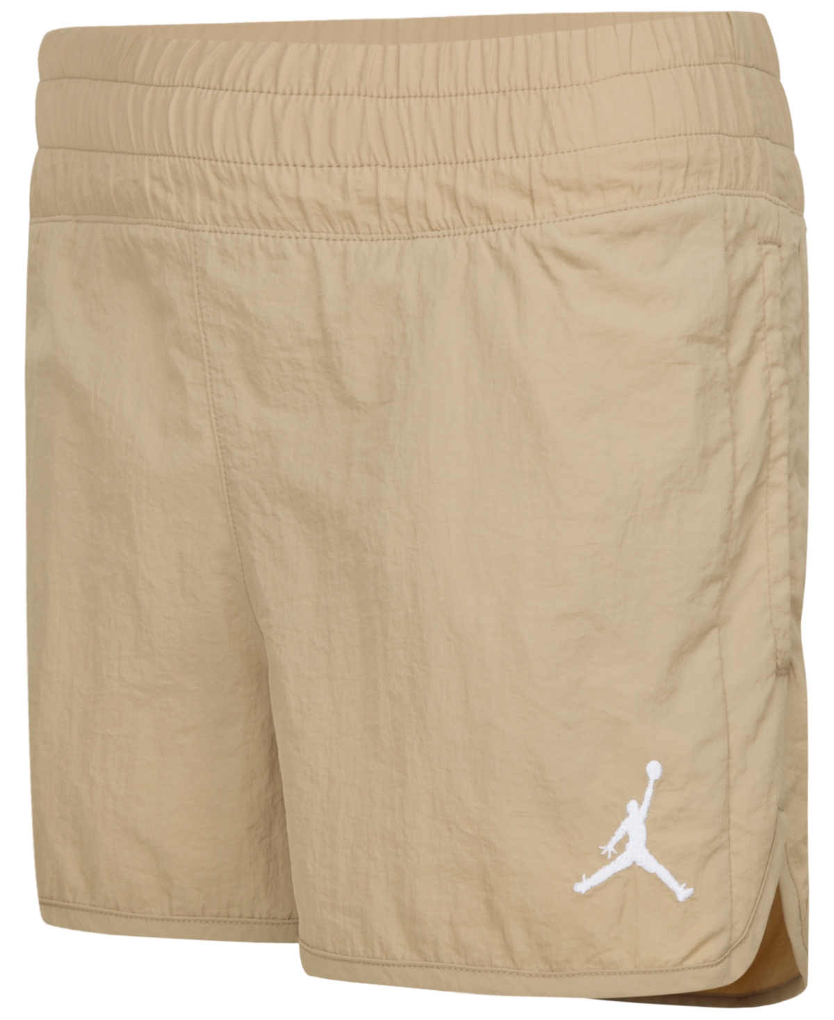 Shop Jordan Big Girls Lemonade Stand Drawcord Shorts In Legend Medium Brown