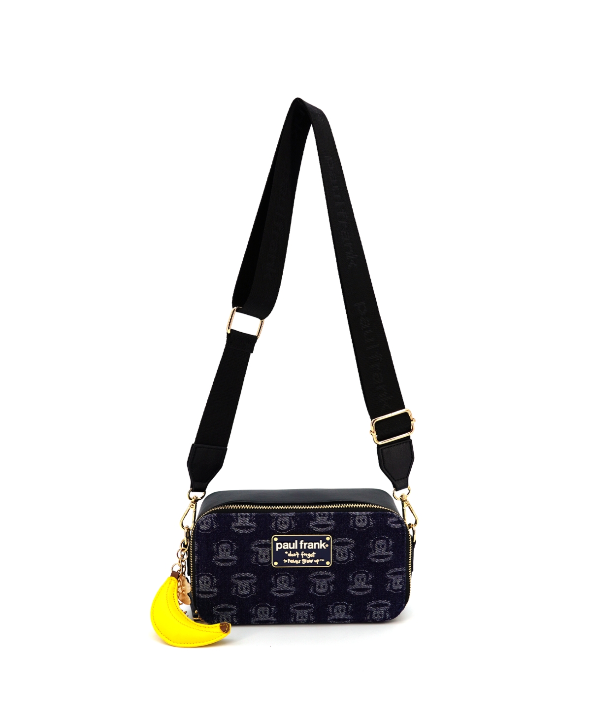 Like Dreams Paul Frank Banana Small Crossbody Bag In Dark Denim