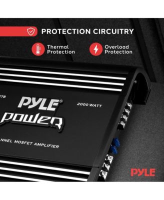 2-Channel Bridgeable MOSFET Car Amplifier, 2000 Watts