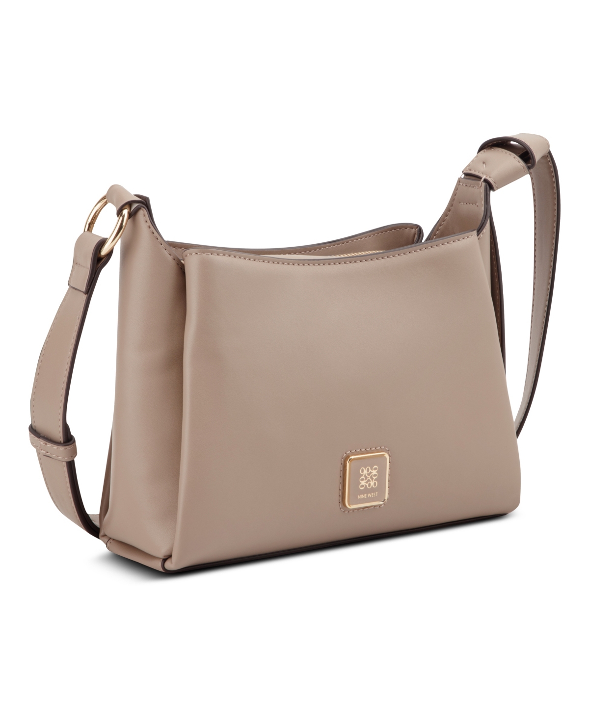 Shop Nine West Lyra Small Crossbody Bag In Dark Mushroom