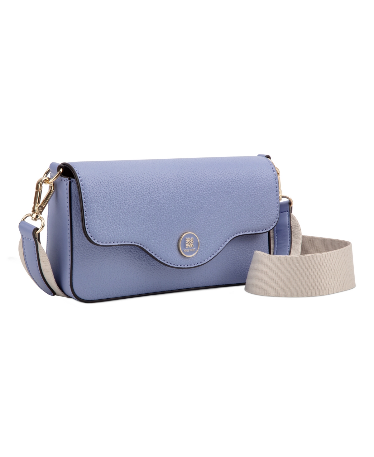 Nine West Nalini Small Flap Crossbody Bag In Periwinkle