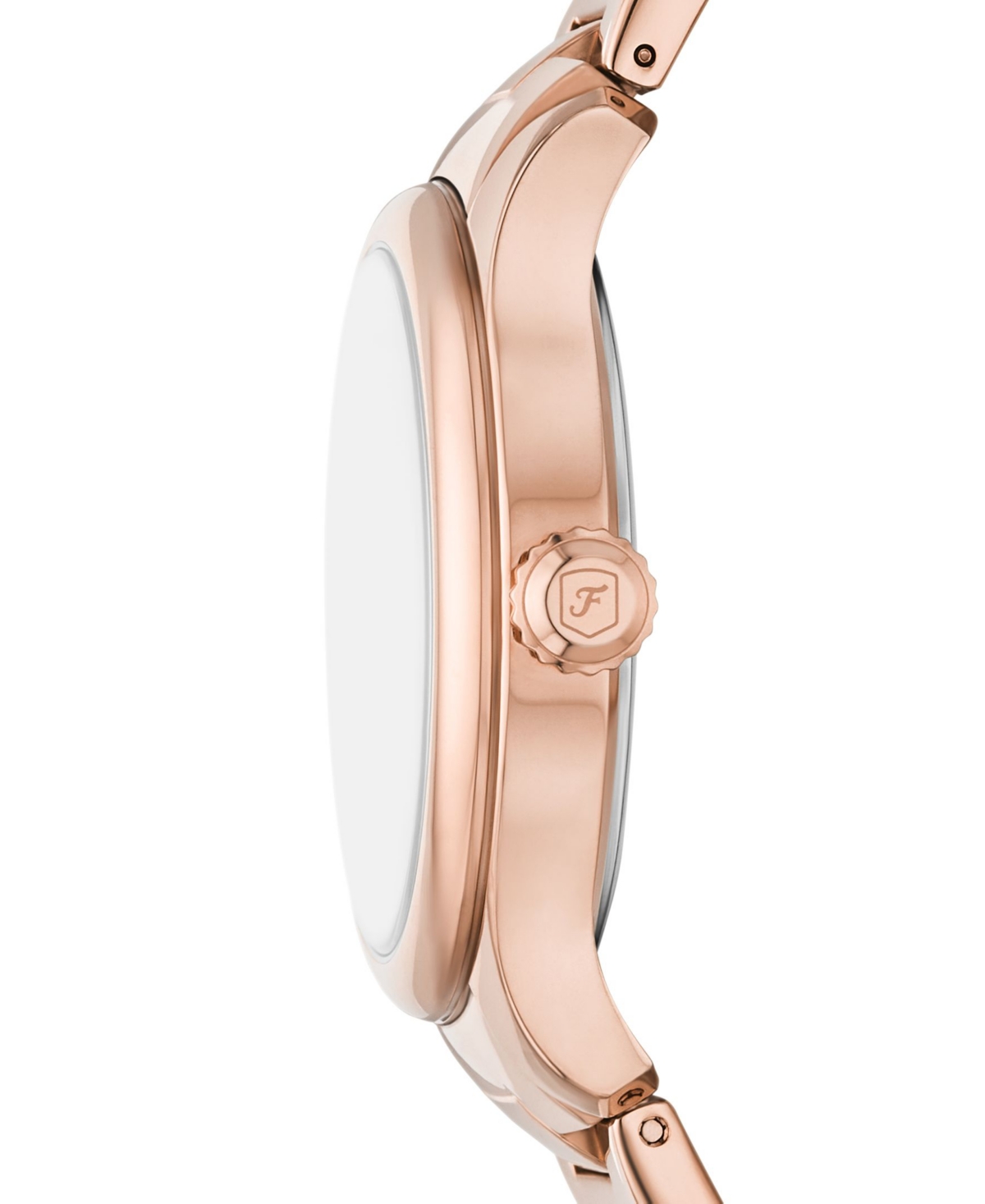 Fossil Women's Gilmore Three-hand Date Two-tone Stainless-steel Watch, 38mm In Rose Gold-tone