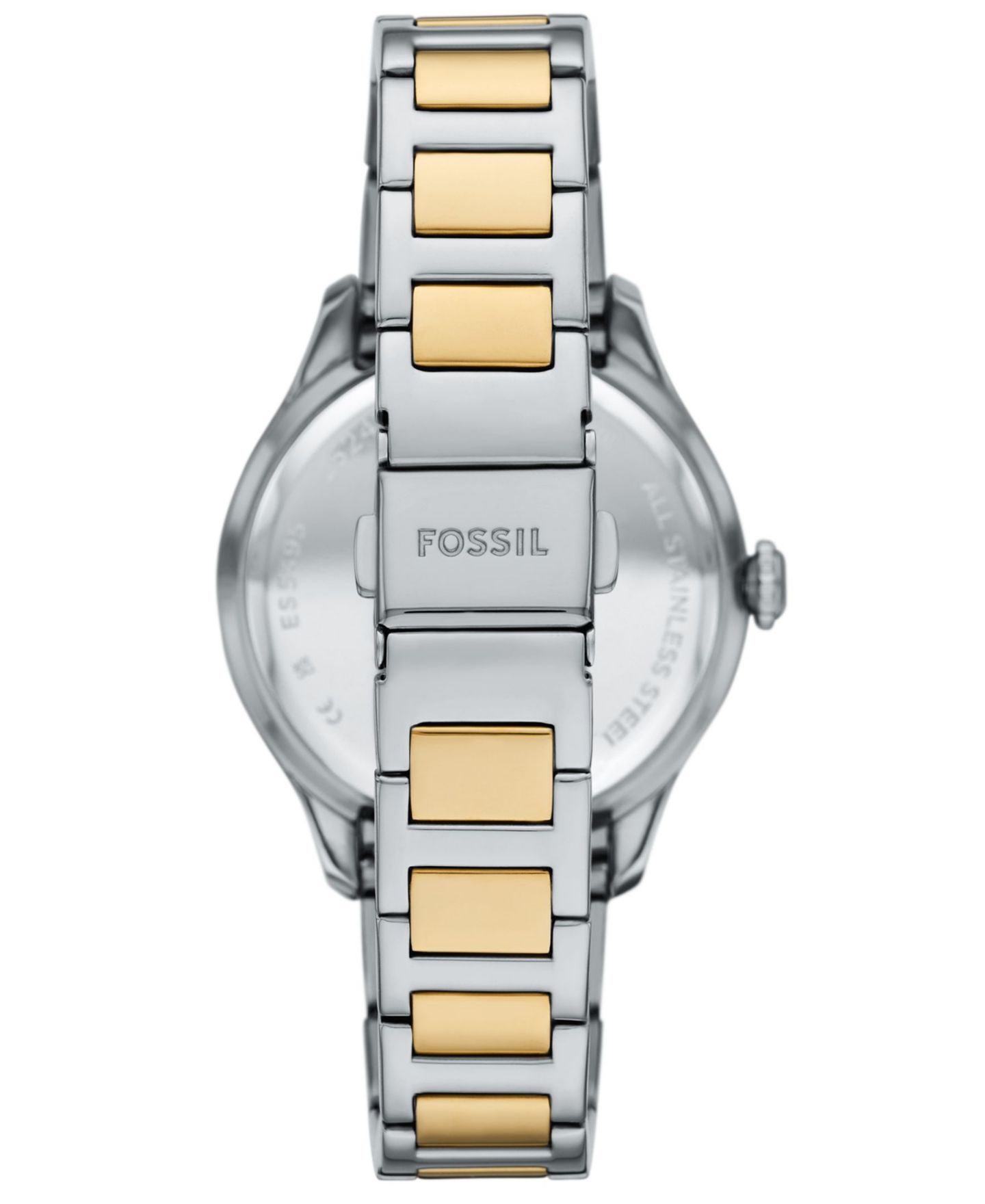 Женские часы Fossil Gilmore Three-Hand Date Two-Tone Stainless-Steel Watch, 38mm, цвет: Золотой — фото 5