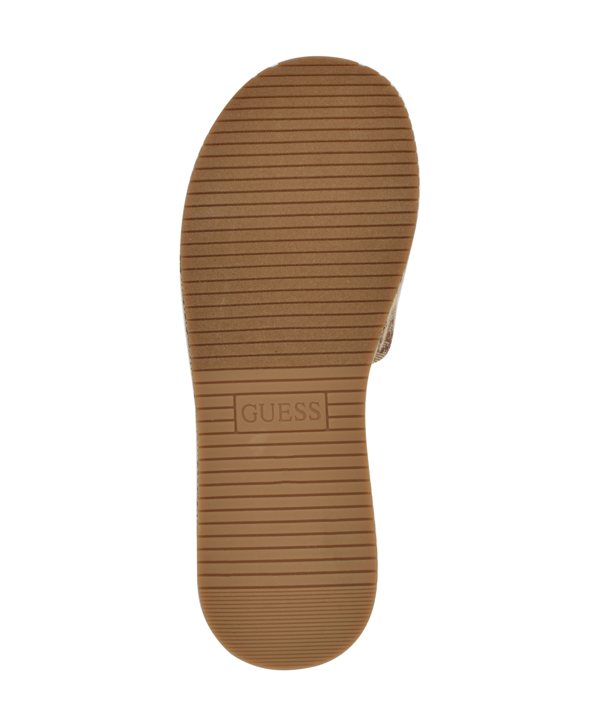 Guess Women's Bintai Platform Slide Wedge Sandals In Brown Logo