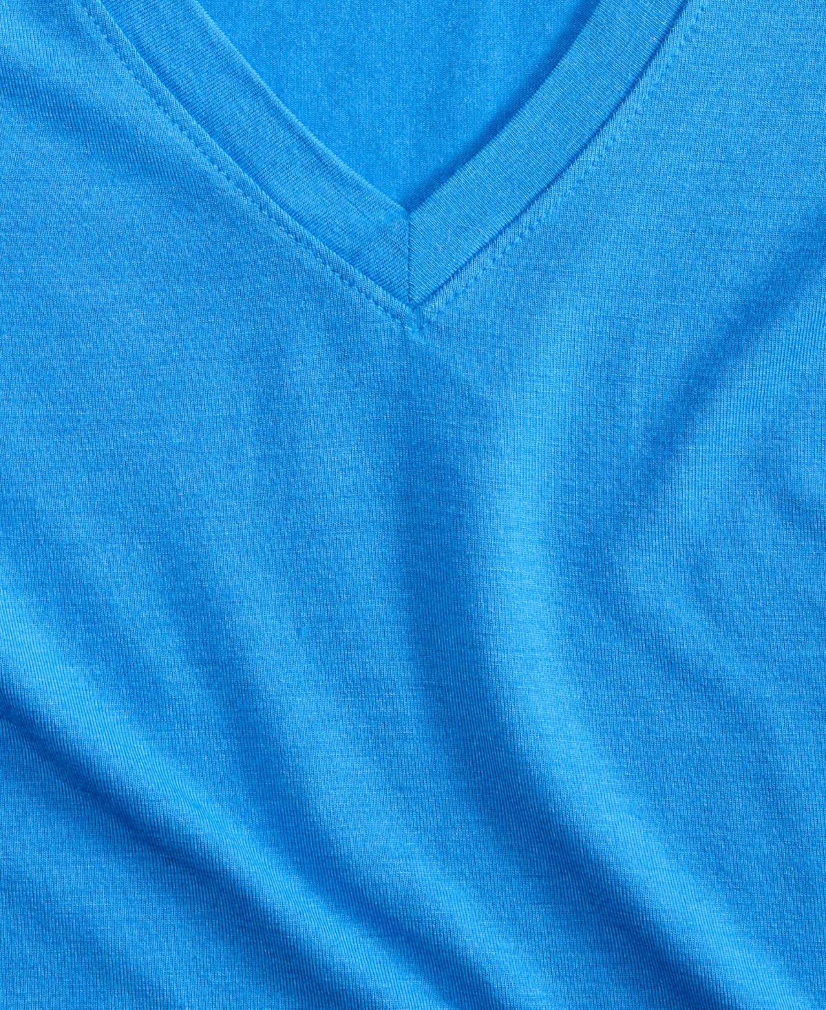 On 34th Women's Modal V-neck T-shirt, Created For Macy's In Blue