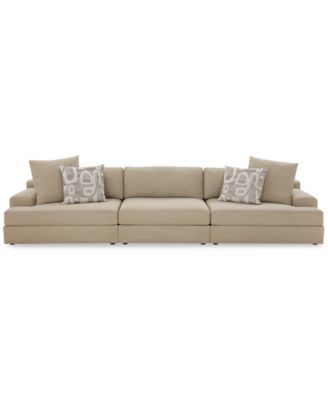 Macy's Klarke Fabric Sectional Collection Exclusively At Macys In Platinum