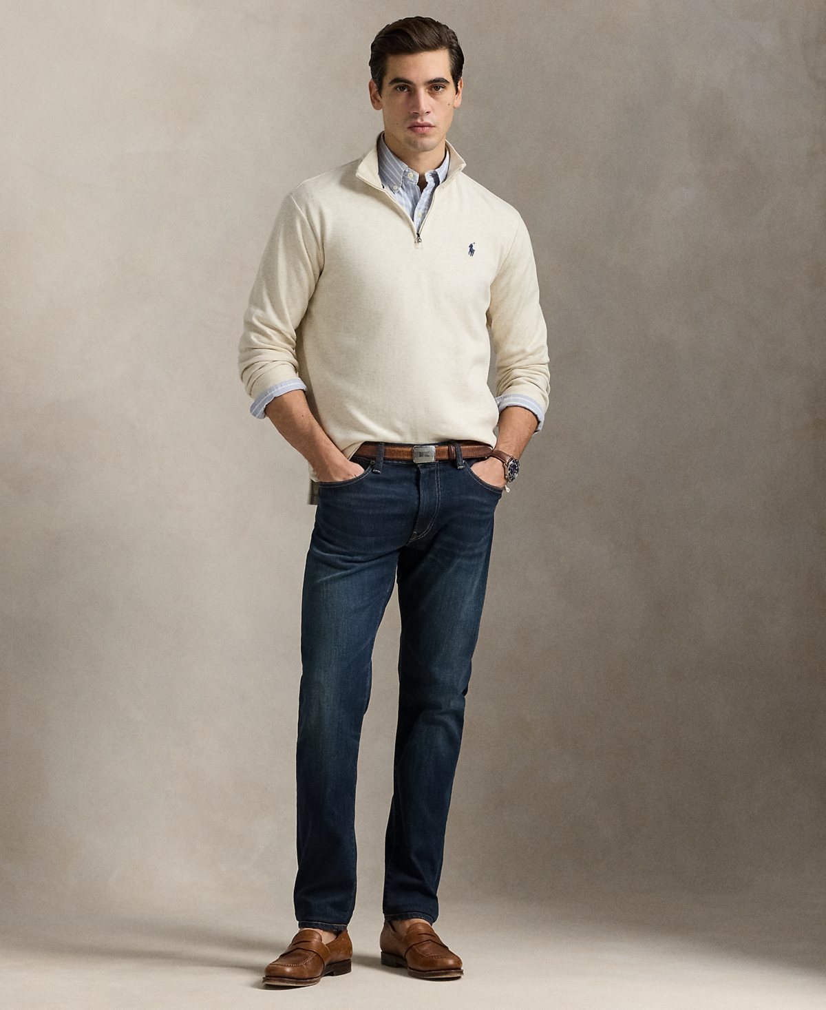 Polo Ralph Lauren Men's Cotton-Blend Jacquard Pullover