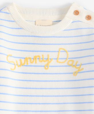Baby Sunny Day Striped Cotton Sweater, Exclusively at Macy's