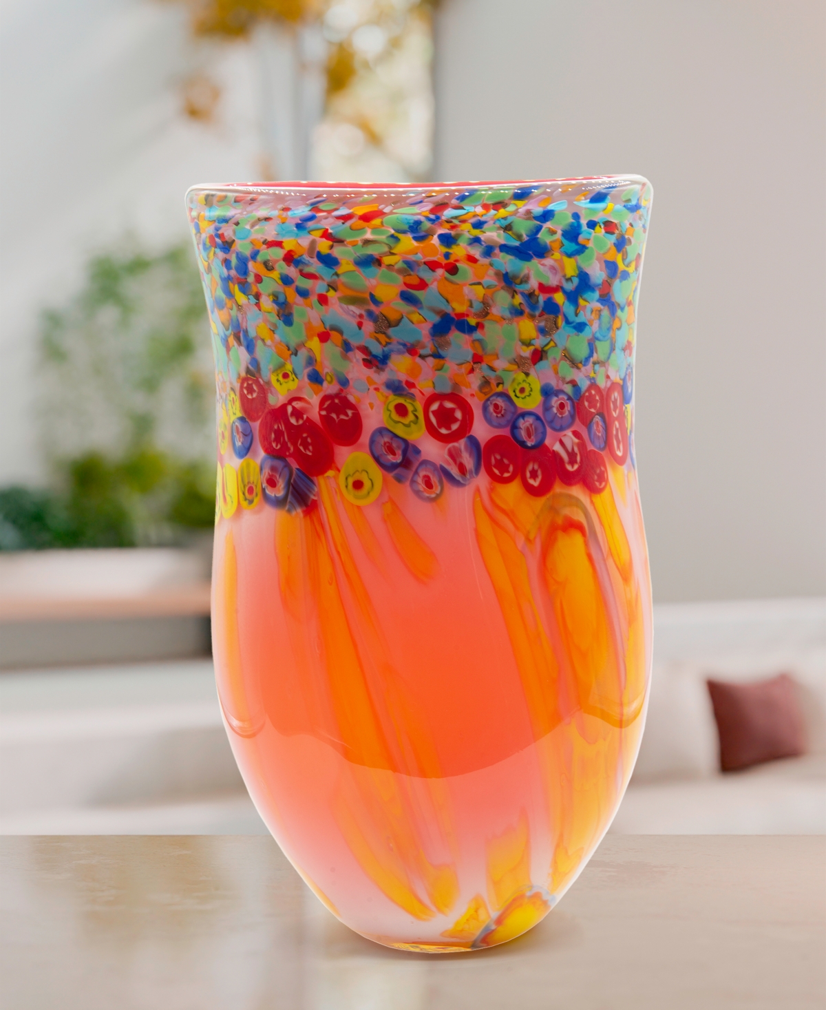 Dale Tiffany 13.75" Salt Creek Art Glass Vase