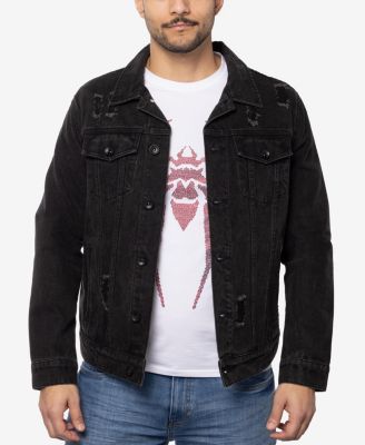 Men's Graphic Rhinestone Denim Jackets