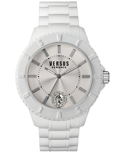 Versus by Versace Unisex Tokyo White Silicone Strap Watch 42mm SOY020015