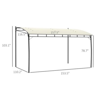 10' x 13' Pergola, UV-Resist Outdoor Canopy Shelter,