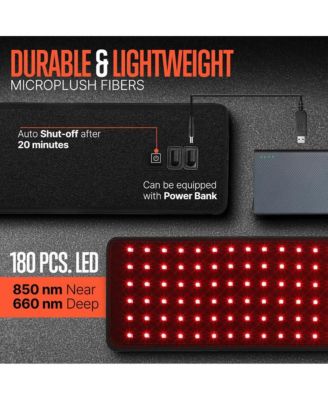 Wearable Light Therapy Wrap with Infrared & Red Light, Timer Control