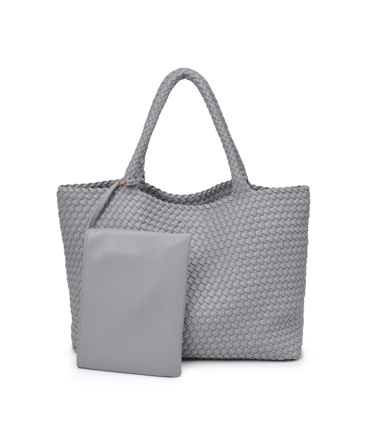 Shop Moda Luxe Solana Large Woven Tote Bag In Gray