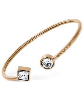 Michael Kors - Gold-Tone Flexible Open Cuff Bracelet
