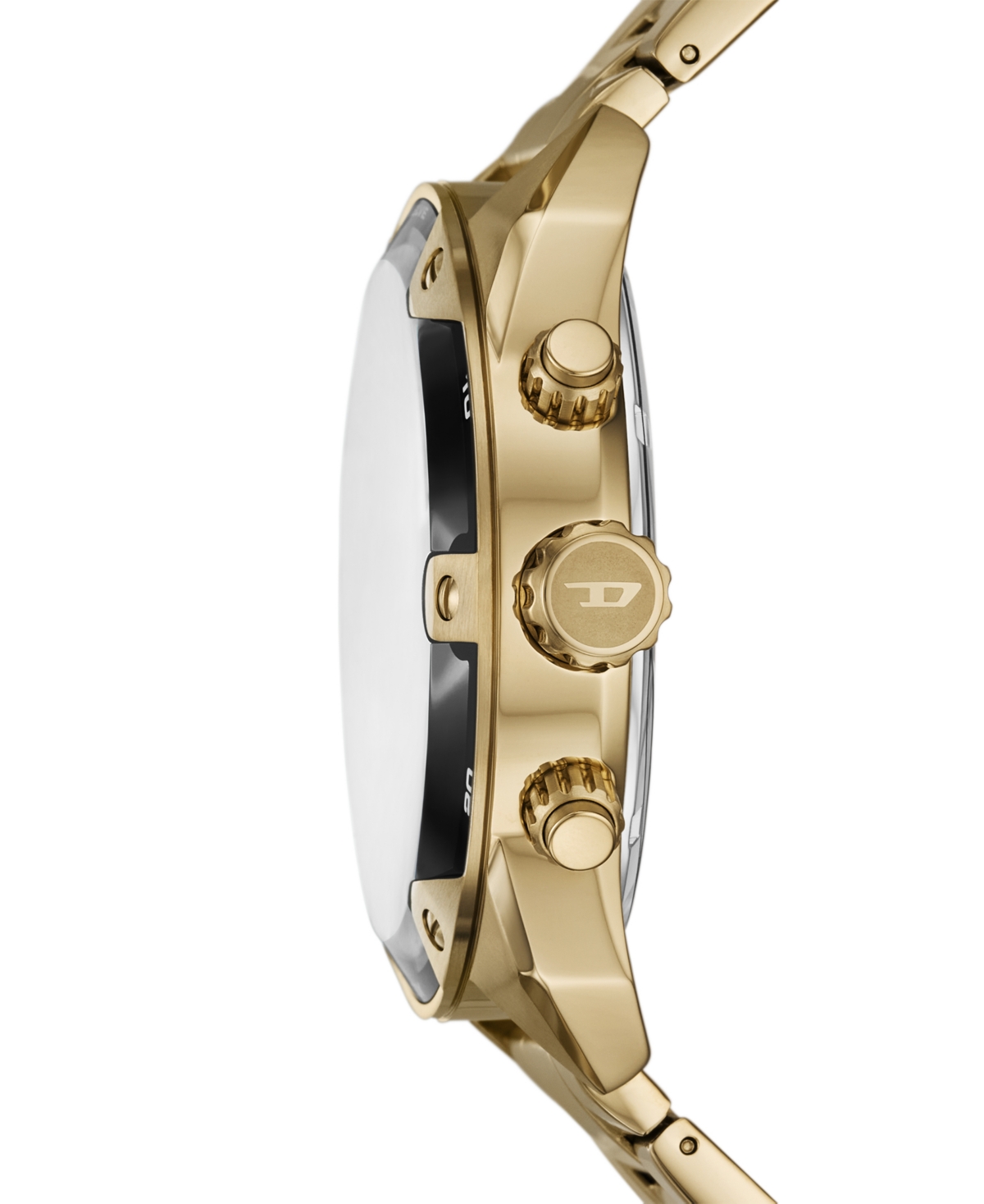 Diesel Spiked Stainless Steel Watch In Gold